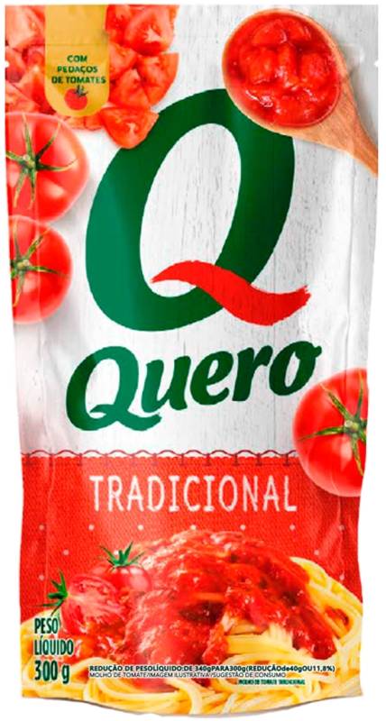 Molho de Tomate Quero Tradicional 300g